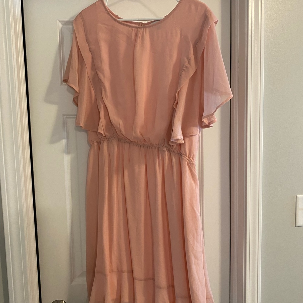 Gilli size 2x knee length pink party dress